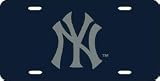 New York Yankees Laser Cut Blue License Plate