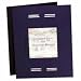 Oxford 10072 Laserview Imperial Single-Pocket Portfolios With Window, Blue, 10/Pack