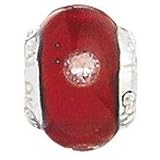 Lovelinks® by Aagaard - Sterling Silver Red Diamond Bead with Murano Glass