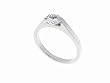 SilverBin Stainless Steel Engagement Style CZ Ring