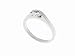 SilverBin Stainless Steel Engagement Style CZ Ring
