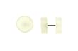Acrylic Neon Glow in the Dark Fake Plug - 16G Wire Stud - 11mm - Sold as a Pair