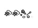 Allen Company Sling Swivel Set for 1-Inch Slings with Hardware for Pump and Semi-Auto Shotguns