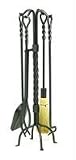 Review MinuteMan  / Twisted Rope Wrought Iron 5 P Fireplace Tool Set