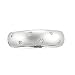 14K Burnished Set Diamond Band