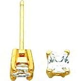 14K Gold Moissanite Earrings