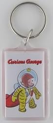 Curious George 'Spaceman' Lucite Key Chain