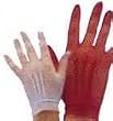 COLOR CHOICES - Lace Mesh Wrist Length Gloves for Women - Costume Accessories - Black, White or Red