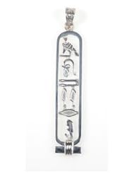 Cartouche Pendant - "MOTHER" in Hieroglyphics - Open Style