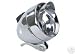 Bullet Headlight with Visor Chrome Bicycle Light