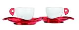 GUZZINI SET OF 2 ESPRESSO CUPS - RED  from Guzzini