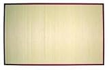 BR-103 Brown-trim Wide Slat Bamboo Rug ( 5' x 8' )