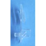 shelf support clear 5mm X 3/4 60/bag 13235cl