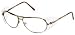 X-RAY RADIATION PROTECTIVE EYEWEAR IN METAL GOLD CLASSIC AVIATOR STYLE FRAME WITH BUILT-IN COMFORT SILICONE SELF-ADJUSTING NOSE PAD AND LATERAL SIDE SHIELDS