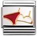 NOMINATION Italian Charm in stainless steel, enamel and 18k gold (Bikini)