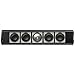 KEF HTC6001 - Center channel speaker - 3-way - gloss black