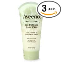 Aveeno Skin Brightening Daily Scrub, 5-Ounce Tubes (Pack of 3)