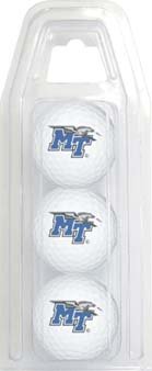 Middle Tennessee State Blue Raiders Of) Ncaa 15 Golf Ball Pack