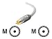 Belkin Pure AV Silver Series - Video cable - composite video - RCA (M) - RCA (M) - 4 ft - quad shielded