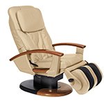 Cream Leather HT-130 Human Touch Robotic Massage Chair Recliner