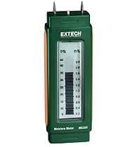 Extech MO200 .2 to 44-percent Pin Digital and Bargraph Wood, Plaster, and Concrete-Pocket Sized Moisture Meter