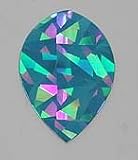 3 sets BLUE CRACKED ICE Holographic Pear flights