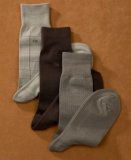 Calvin Klein 3 Pack Logo Print Cotton Dress Socks