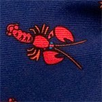 Navy Blue Silk Bow Tie | Lobsters Freestyle Self Tie BowTie Neckwear