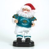 Jacksonville Jaguars 12" Rock and Roll Santa Plush Bear