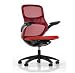 Generation Chair by Knoll - High Performance Arms - Dark Frame, FireCracker Red Back & Seat