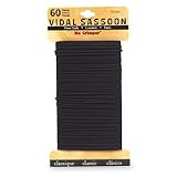Vidal Sassoon Medium No Crimper Black Elastic, 60 each, 1 ea