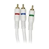 Buy 6 FT Component Video Cable Gold Plated 3-RCA HDTV 6ft  by Steren