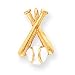 14k BASEBALL BAT PENDANT