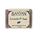 Lavender & Sage - Fine Ayurvedic Soap, 4.5 oz,(Banyan Botanicals)