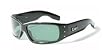 LOCS Biker Sunglasses #LC0602 Glass Green Lenses