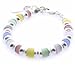 The Silver Co. Multicolored Cat's Eye Beaded Bracelet