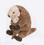 Plush Sea Otter with Baby 13"