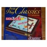 Twin)Play Classics Srabble Monopoly by Scrabble Crossword Game & Monopoly