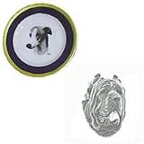 Mastiff Neapolitan 10' Cobalt Plate, Porcelain by Rosalinde (10' diameter)