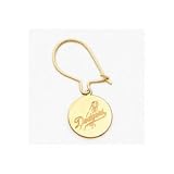 Los Angeles Dodgers Disc Dangle Earrings - 14k Yellow Gold