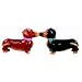 Kissing Dachshunds Dogs Salt & Pepper Shakers S/P