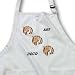 Florene Décor II - 3 Copper Art Deco Portraits - Aprons