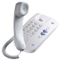 2-Line Corded Phone with 3-Way Conferencing in White