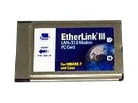 3Com EtherLink III PC Card TP - Network adapter - PC Card - EN - 10Base-T (pack of 20 )
