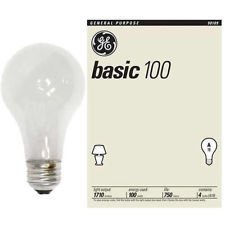 GE 100 Watt Basic Light Bulb 4 Pack GE #41034 1710-lumen A19