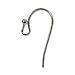 Bali Style 1 Ball Silver Plated Earring Hooks