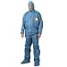 Coveralls, Kleenguard Ultra, Denim Zipfront,Elastic Back, Wrists/Ankles, Hood. LG 24/...