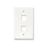 Faceplate For 2 Hole, White