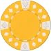 Clay Composite Diamond Suited Poker Chips 25 11.5 gram Yellow Poker Chips