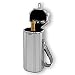 Picnic Time Reflex 1-Bottle Insulated, Aluminum Wine Case w/ Corkscrew (Black/Silver)